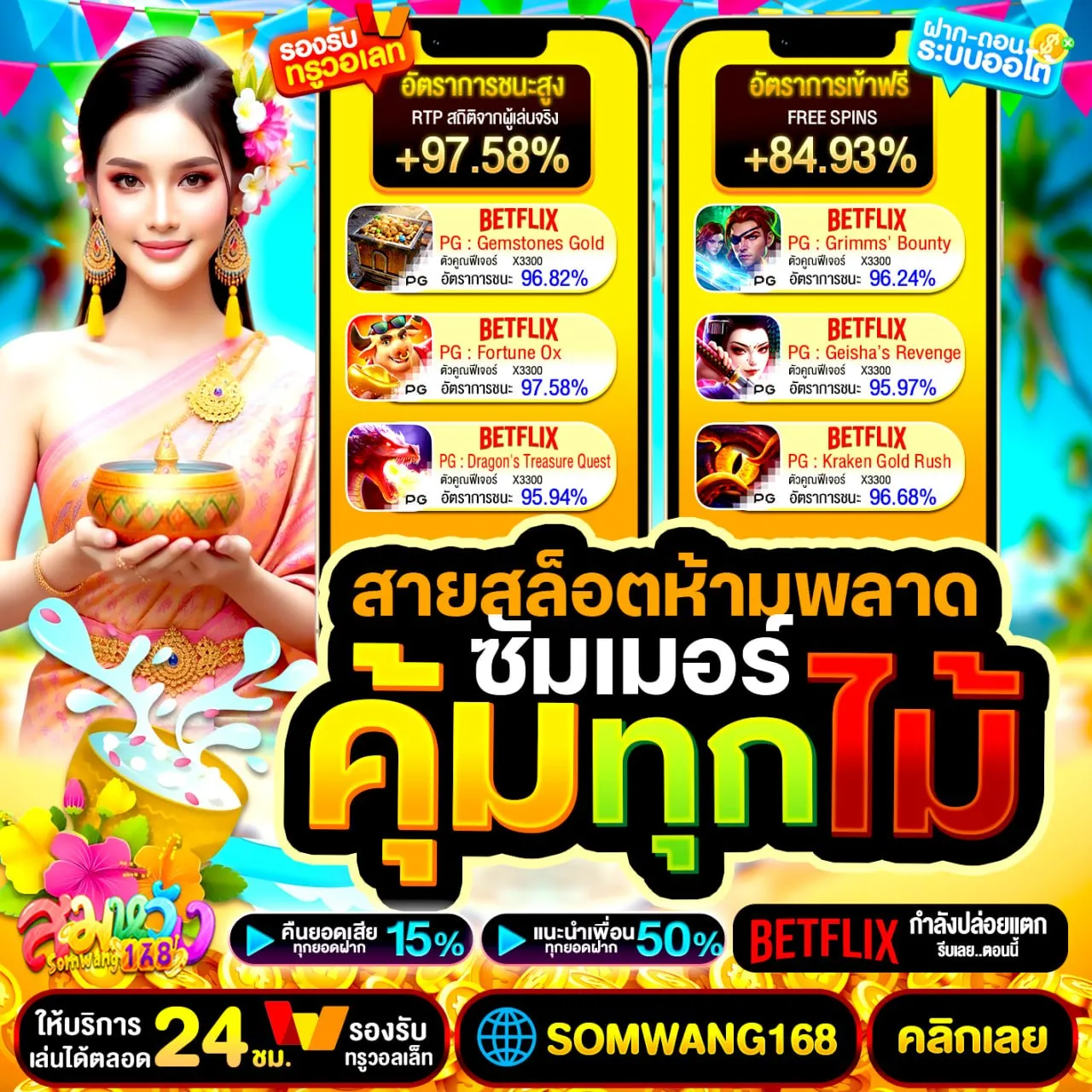 เว็บแม่มาเอง BETFLIX WALLET มั่นใจได้ร้อยเปอร์เซ็นต์